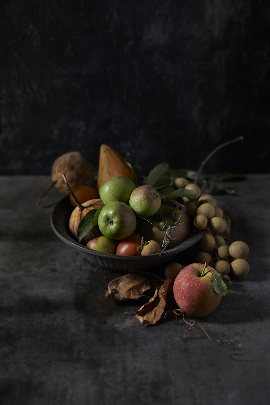 fruit plate photography